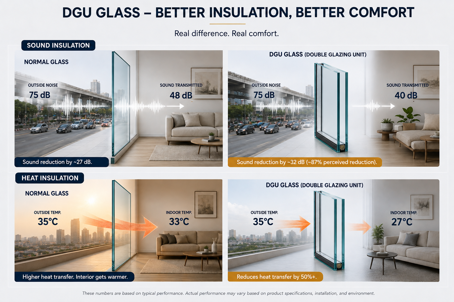 DGU Sound Reduction and Thermal Isolation Demonstration