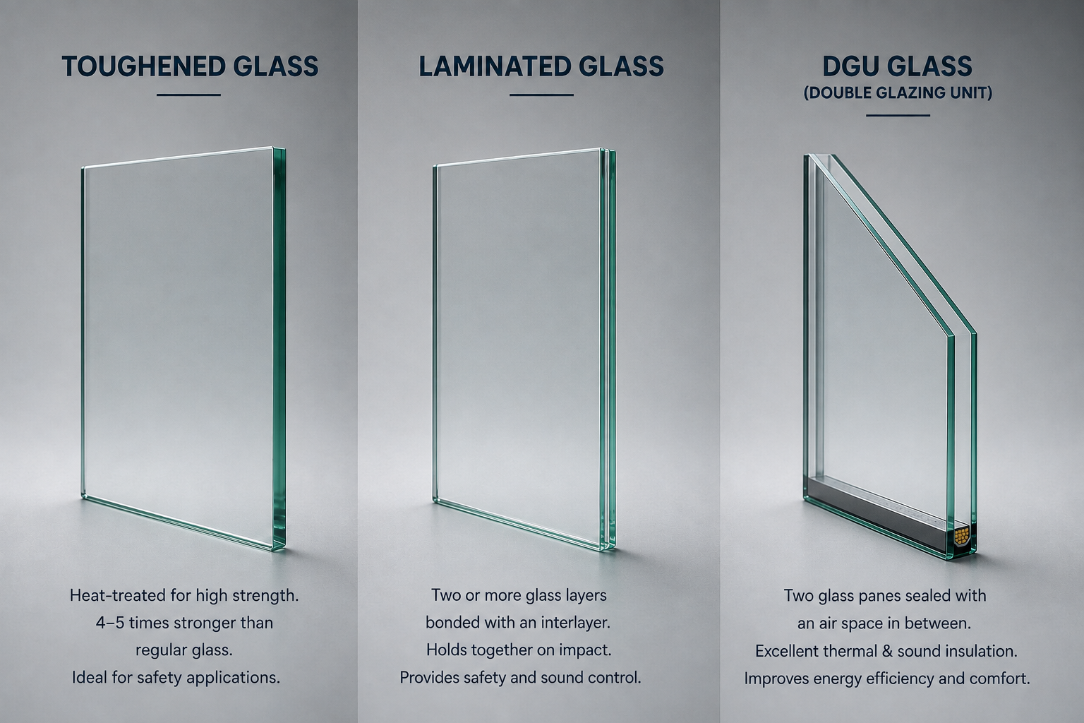 Double Glazed Unit (DGU) vs Single Glass Temperature Comparison