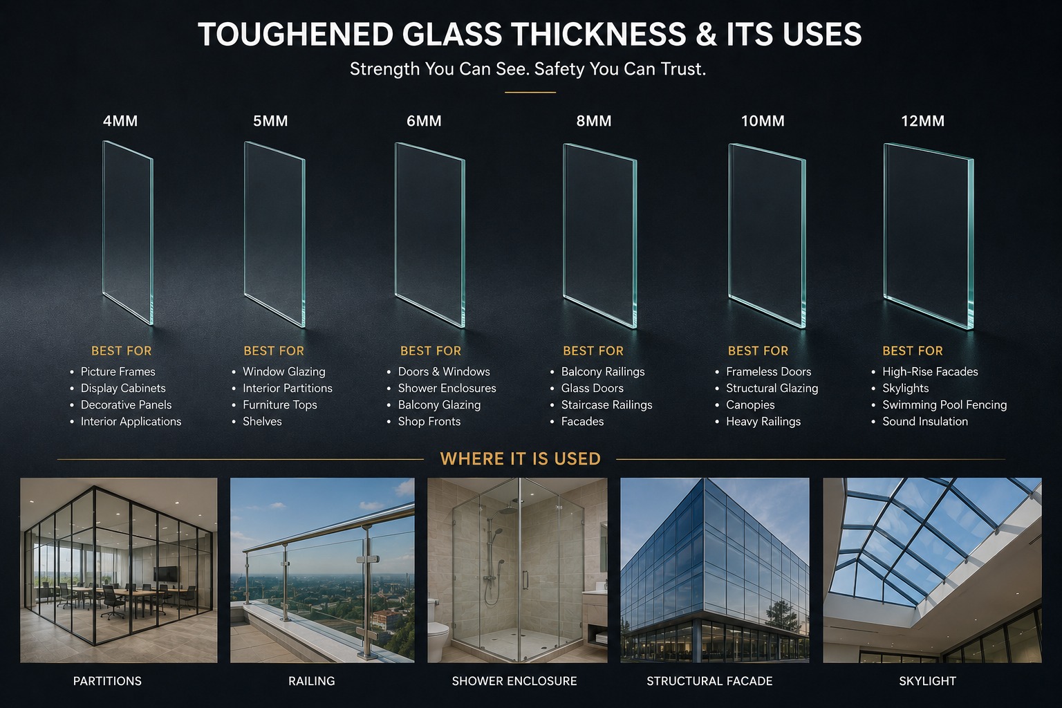 Toughened Glass Architectural Application